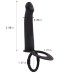 Double Penetration Dildo Vibrator With Cock Ring