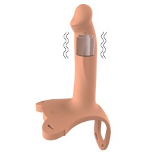 Vibrating Strap On Dildo Dongs Hollow Penis For Lesbian 