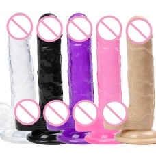 Realistic Jelly Dildo for Beginners